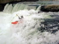 Zach at far river left of second drop