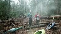 James Thaxton and Omer Hall at Bark Camp Creek
