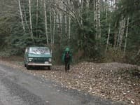 Russian Butte View parking, before