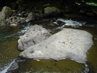 Another look at the pinning rock below 7ft