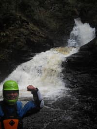 Stoked after a successful descent!