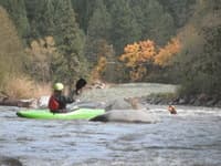 Temira and Scott on Lake Rapid