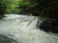 Horseshoe drop just before the big falls/slide in Ignorant