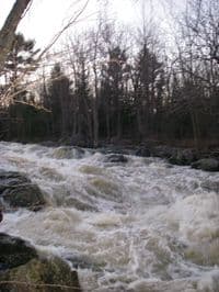 Main drop of gorge at higher flow