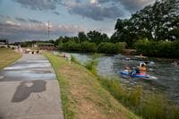 Kayak Football at 13th Street.
