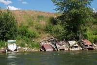 Old Cars as Riprap