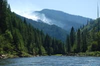 Forest fires above the Selway
