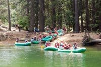 Raft launch area