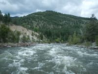 Looking Up At Corner Rapids