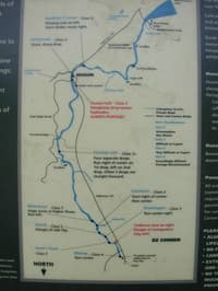 White Salmon River Map Sign