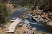 Rapids upstream of old Camp Nine bridge