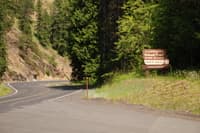 Knife Edge River Access Sign
