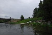 Cabarton put-in raft slide