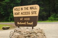 Hole in the Wall Access Sign