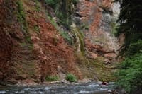 Red limestone gorge