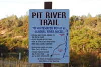 Pit River Access Sign