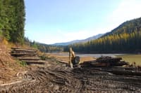 Mill Pond Reservoir draining