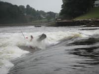 Dumping the aluminum canoe
