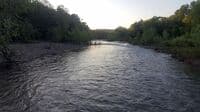 Looking upstream at end of Section 2, Glover River (@4.6ft)