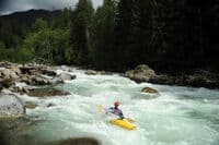 Run out below Rooster Tail