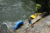 Lowering Boats at Copco 2 Dam