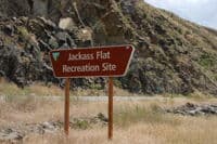 Jackass Flat Sign