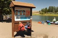 Life Jacket Loaner Station at Heritage Landing