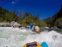 Catching air in Kanaka Falls