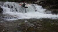 Steven Atwood boofs Powerhouse Falls