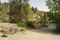 Access upstream of Dryden Dam