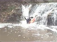 10ft Fall Creek Drop-Under the water