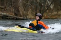 Andy hand paddling