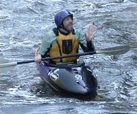 Steve Ruth waves to the fans at Huck Fest