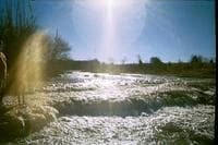 First drop below the spillway