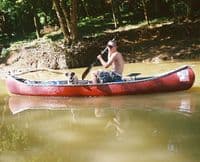 The dog and I.
