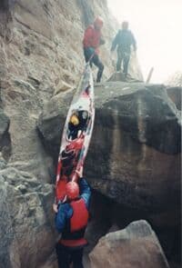 Lowering Boats at a Portage