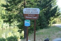 Coon Creek River Access Sign
