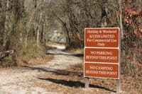 Signs at Chilton Creek Access