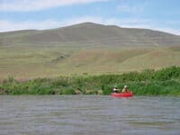 Canoe on the Yakima River