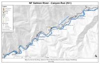 NF Salmon River Canyon Run whitewater map