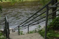 Raft Access Slide at Fife Brook