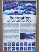 Interpretive panels along Illinois River Road