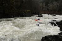 Mary in Wiley Creek Rapid
