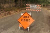 Road Closure Sign