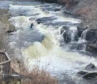 Striding the Falls of the Cuyahoga 