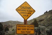 Leslie Gulch Burned Landscape Signage