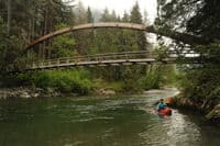 Arch Bridge at the Middle Fork Trailhead