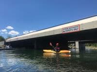 Signage on SW Colorado Avenue Bridge