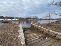 Boat ramp at the take out