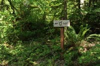 Sign to Outhouse at Outfitter Picnic Site